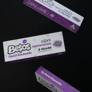 Besos Frozen Grapes 2g Disposable Vape | Indica – Premium Besos Disposable Flavor